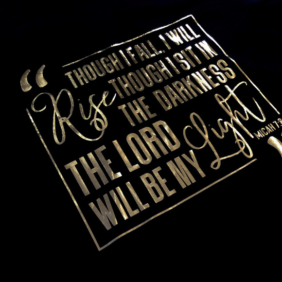 The Lord Will Be My Light Christian T Shirt - Picture 8 of 10